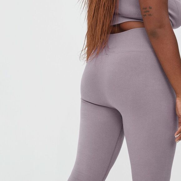 Everlane The Seamless Leggings Ribbed Light Purple Size XL/XXL NWT - Picture 4 of 10